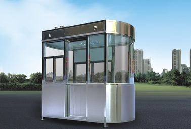 ステンレス鋼の警備員ブース、公園の警備員の掘っ建て小屋