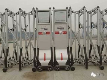 自己のアルミニウム無軌道の自動折るゲートはモーターを一直線に並べます